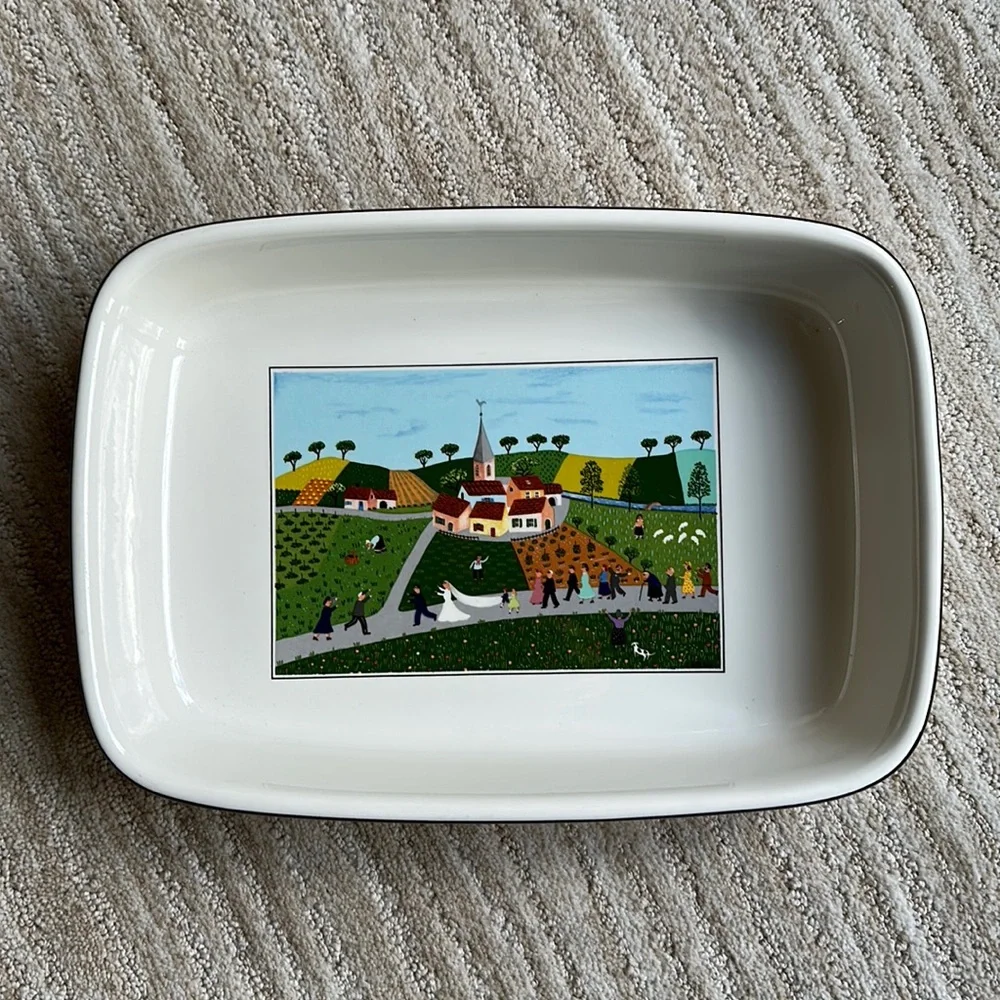 Design Naif by VILLEROY & BOCH Lasagna Rectangle Baker Casserole Dish Serving 11